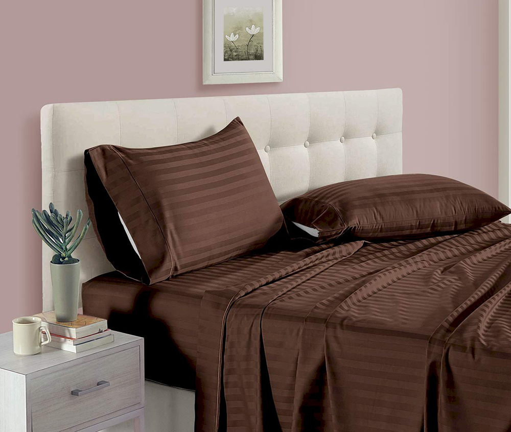 

Простынь U-tek Home Brown Stripe 220x240
