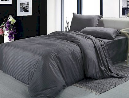 

Комплект постельного белья U-tek Home Iron Grey Stripe Полуторный евро