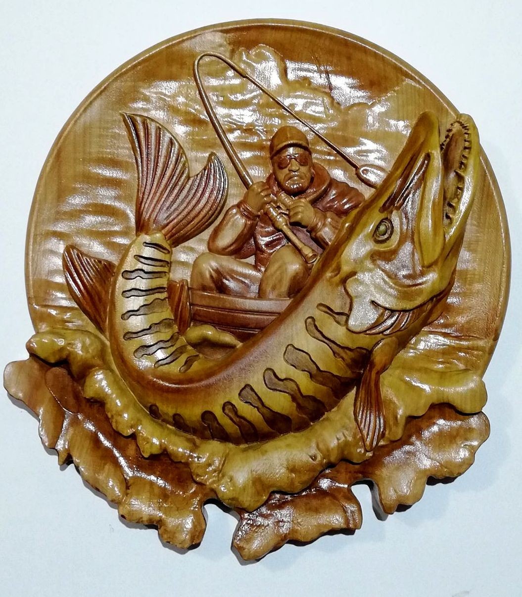 

Картина из дерева ART-3D-WOOD Рыбак