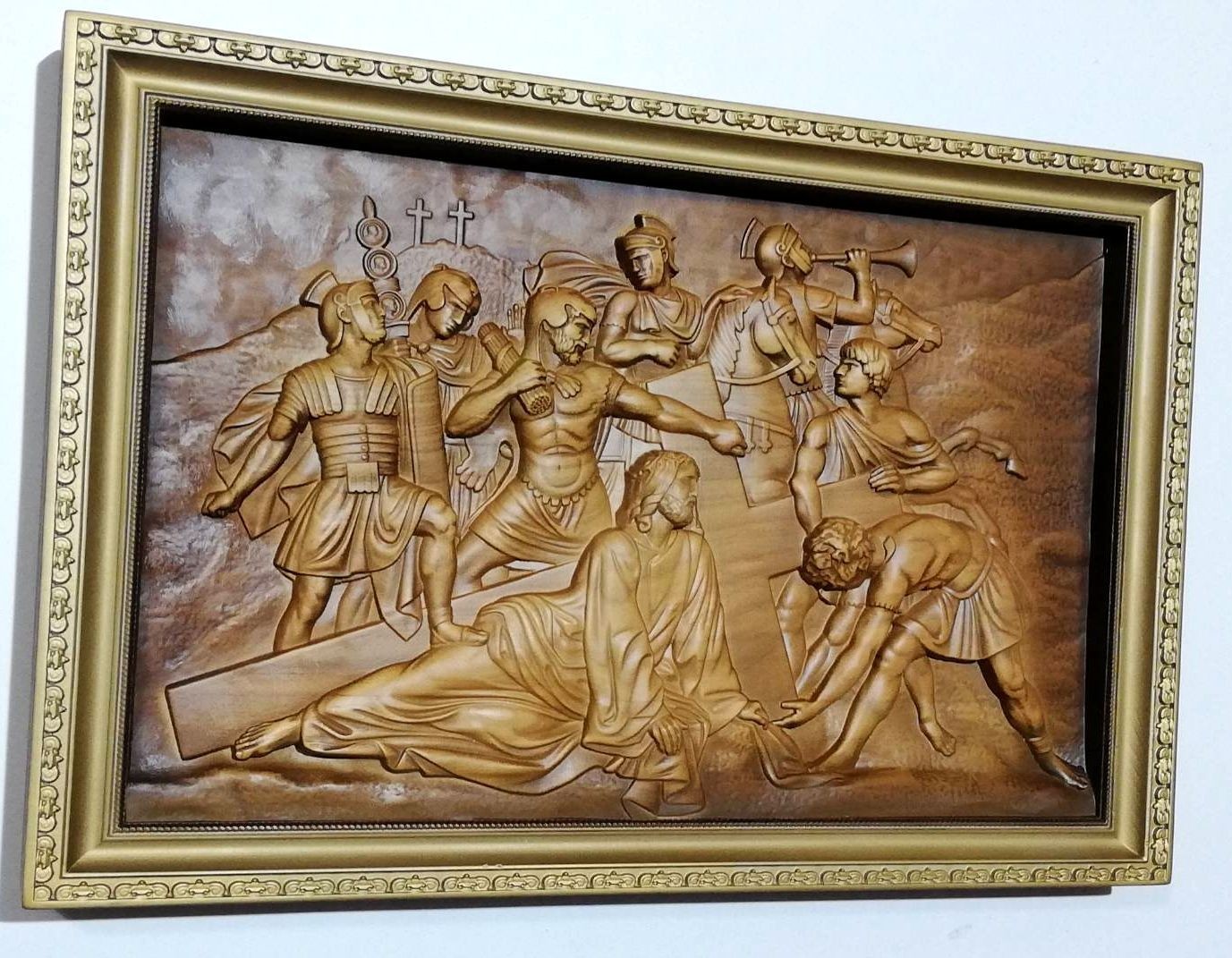 

Картина из дерева ART-3D-WOOD Спаситель и крест