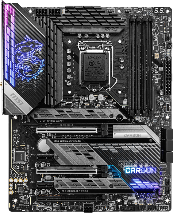 

Материнская плата MSI MPG Z590 Gaming Carbon WIFI (s1200, Intel Z590, PCI-Ex16)