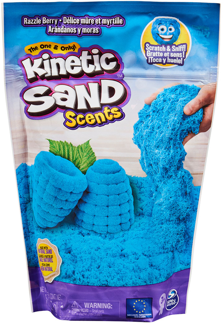 

Песок для детского творчества Kinetic Sand Colour с ароматом Голубая малина (71473R)