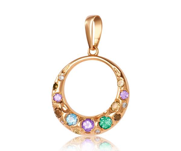 

Подвеска с цветными камнями SWAROVSKI Zirconia "Радуга", П4064SW