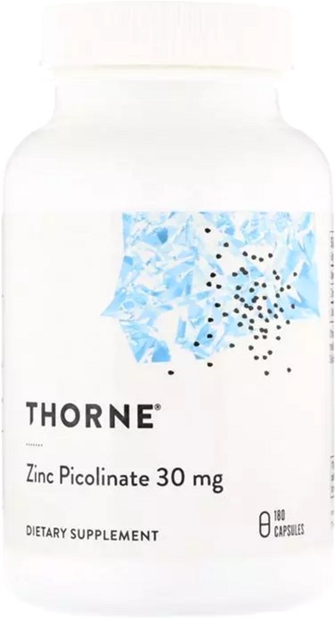 

Витамины Thorne Research Цинк Пиколинат, Zinc Picolinate, 30 мг, 180 капсул (693749221029)