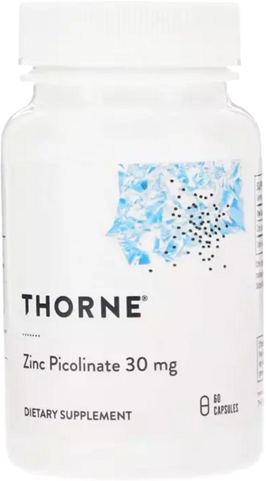 

Витамины Thorne Research Цинк Пиколинат, Zinc Picolinate, 30 мг, 60 капсул (693749220022)