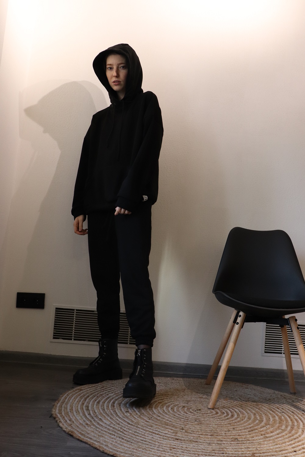 

Худи трехнитка SKRIPKA M/L черное S340