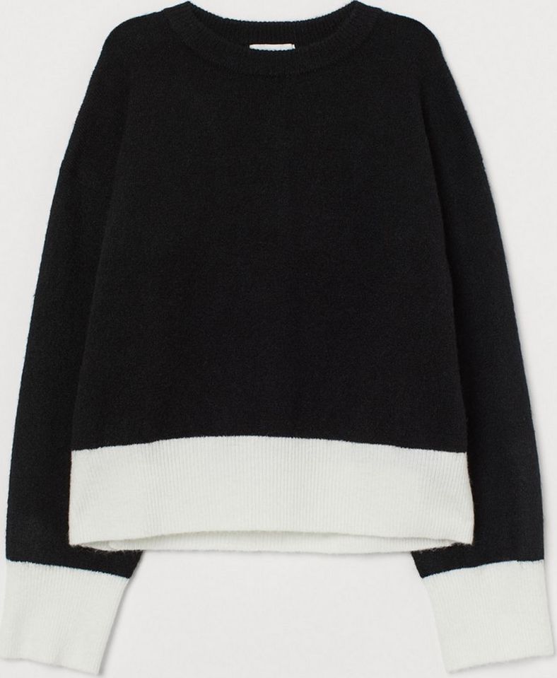

Джемпер H&M 830016 XS Черный с белым