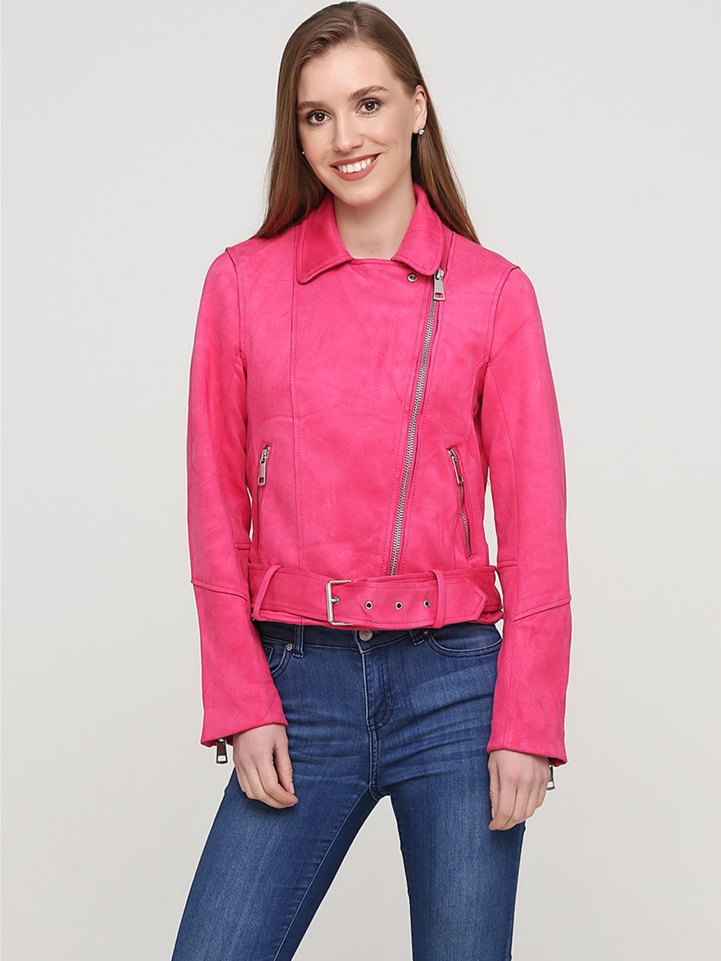 

Куртка из искусственной замши H&M 321849 34 Розовая