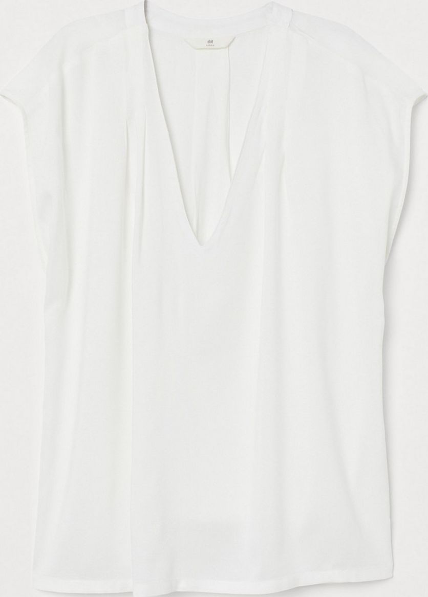 

Блузка H&M 753237  Белая, Блузка H&M 753237 40 Белая