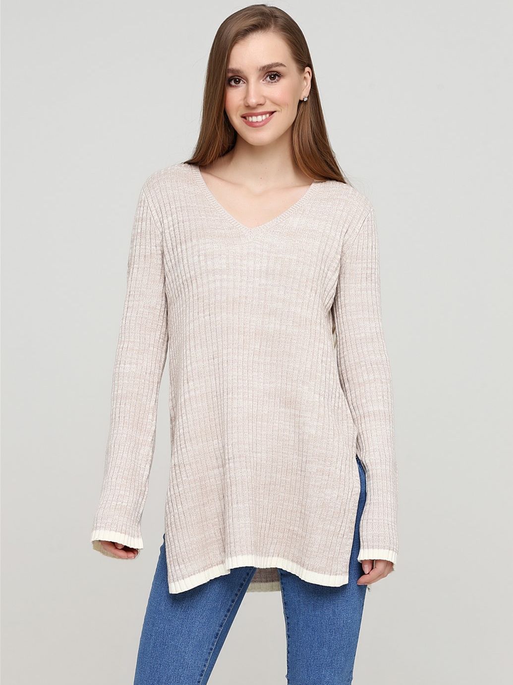 

Пуловер H&M 369685  Бежевый, Пуловер H&M 369685 S Бежевый