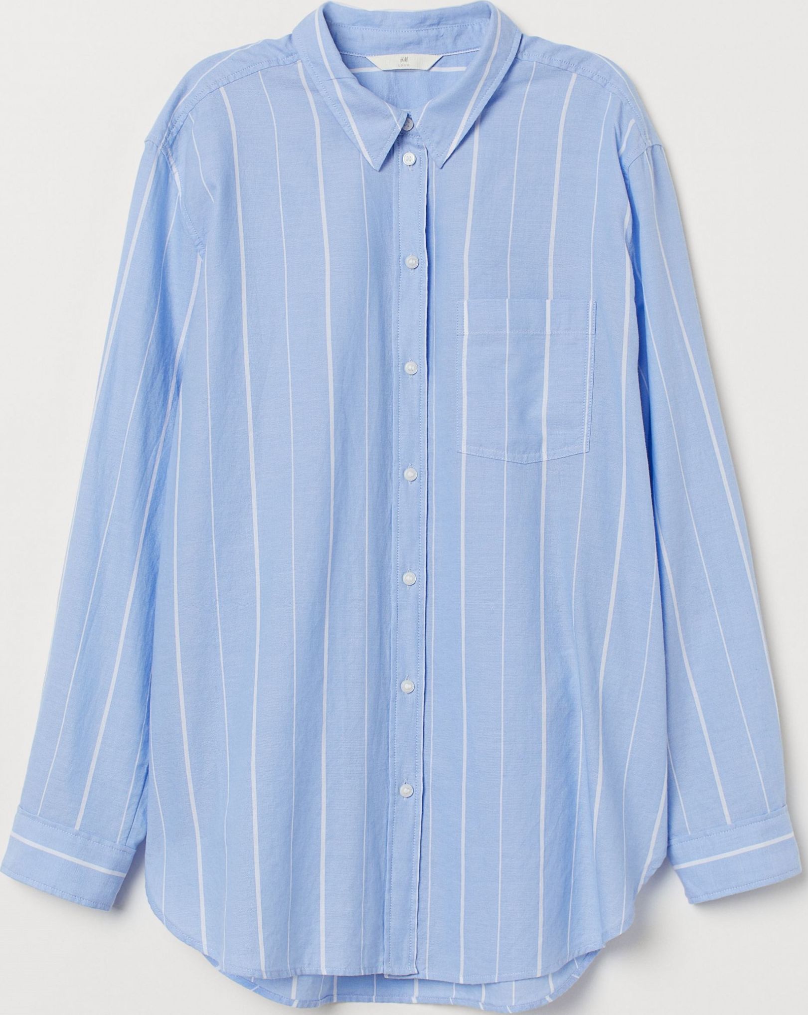 

Рубашка H&M 751592 38 Светло-синяя