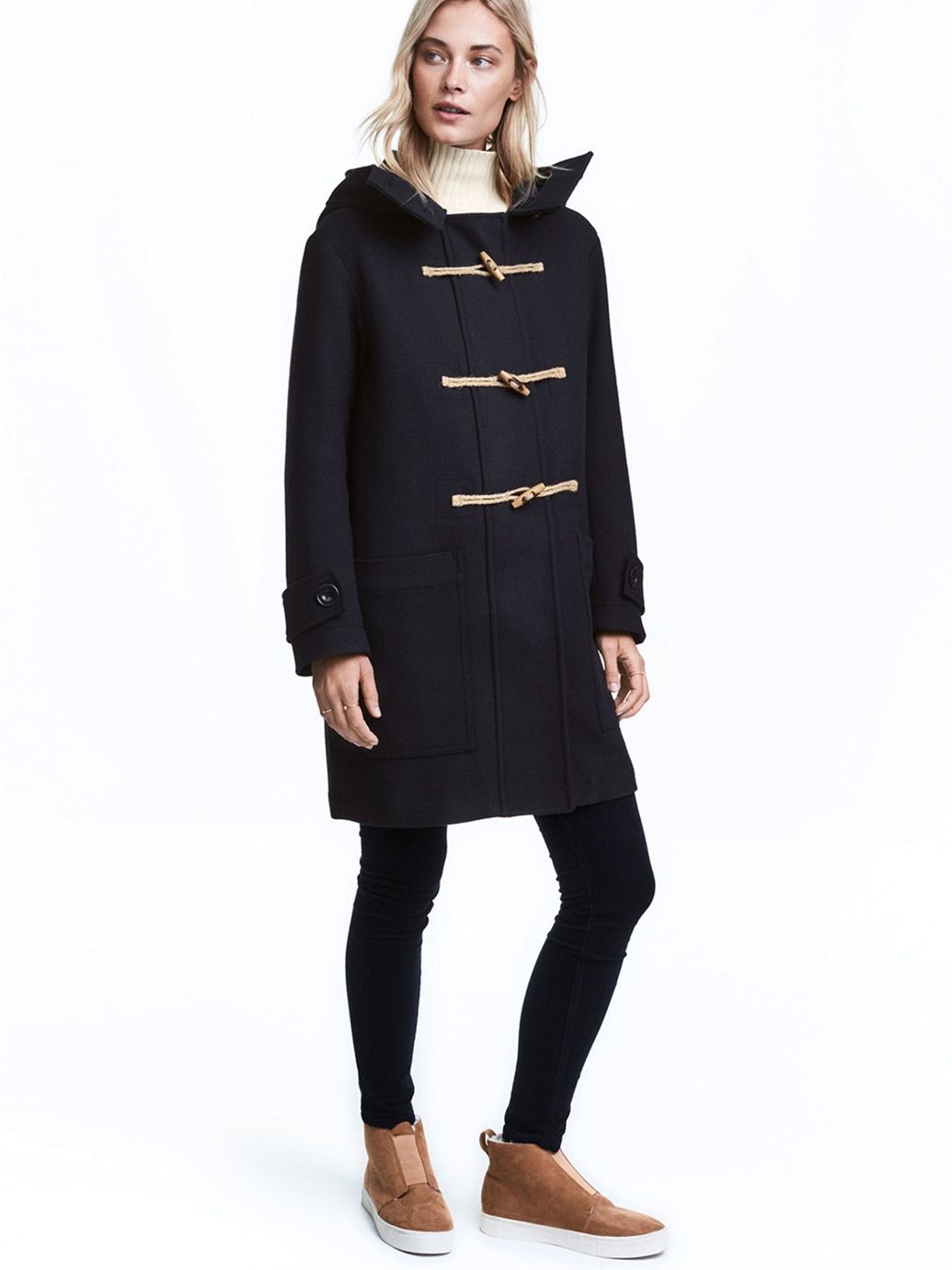 

Пальто H&M 455548  Черное, Пальто H&M 455548 44 Черное