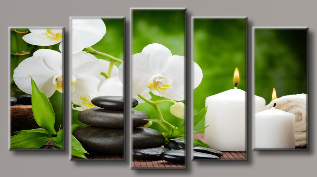 

Модульная картина на холсте Holst Art из 5-ти частей Spa 71х128 см