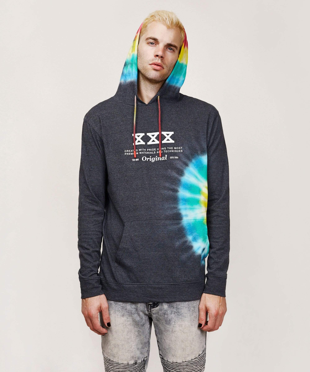 

Кофта худи Reason HOBBES TIE DYE HOODIE 37963 S Серый