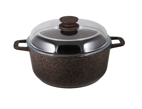 

Кастрюля БИОЛ Granite Brown с крышкой, индукция 4 л