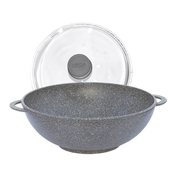 

Вок БИОЛ Granite Gray с 2-мя ручками и крышкой 28 см (28034ПС)