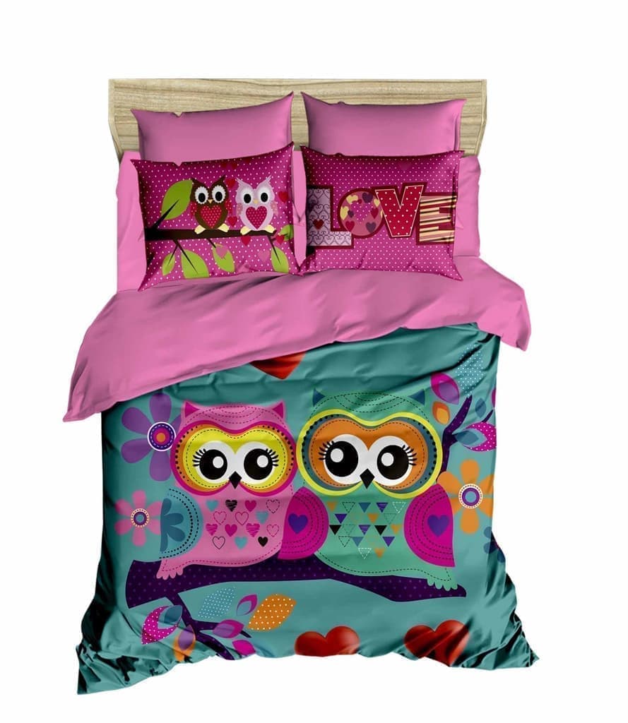 

Комплект постельного белья LIGHTHOUSE ranforce+3D Owls in love 200*220/4*50*70