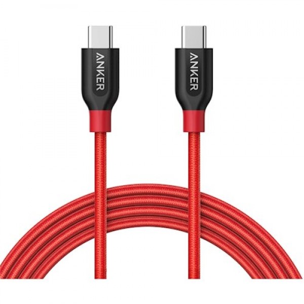 

Кабель ANKER Powerline+ USB-C to USB-C 2.0, 0.9м V3 Red (8187 VV)