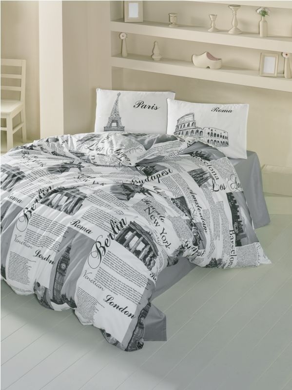 

Комплект постельного белья Lighthouse Ranforce City 2х160х220 см/2х50х70 см