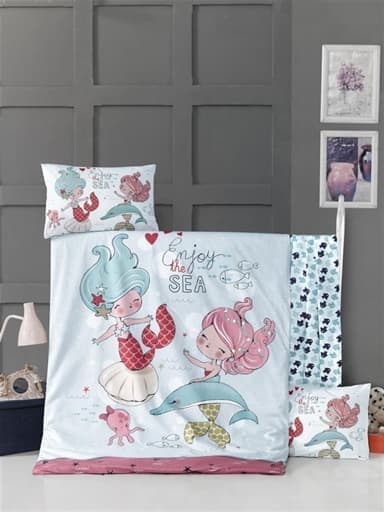 

Комплект постельного белья LIGHTHOUSE детский FISH GIRL 100х150/2х35х45