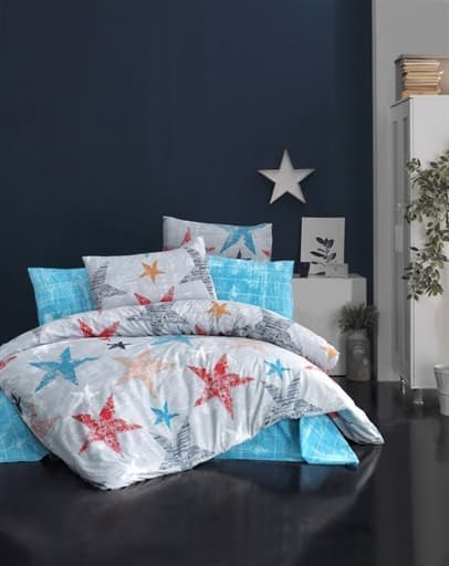 

Комплект постельного белья Lighthouse Colored stars 4 сезона 160х220 см/2х50х70 см