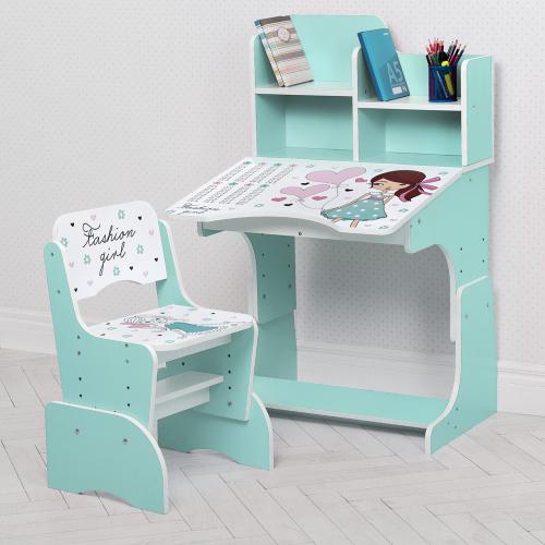 

Детская парта W 2071-98-4 со стульчиком, мята