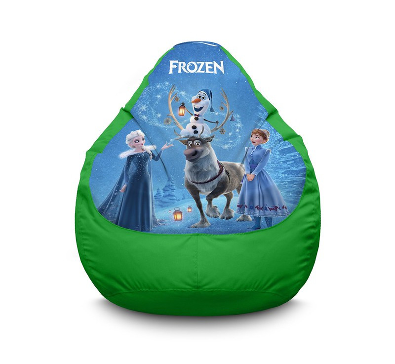 

Кресло мешок iPuff "Frozen. Olaf and friends" Оксфорд XL (80х110 см) Зелёный