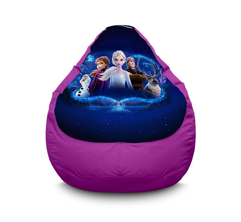 

Кресло мешок iPuff "Frozen. Elsa and fiends" Оксфорд XXL (90х125 см) Сиреневый