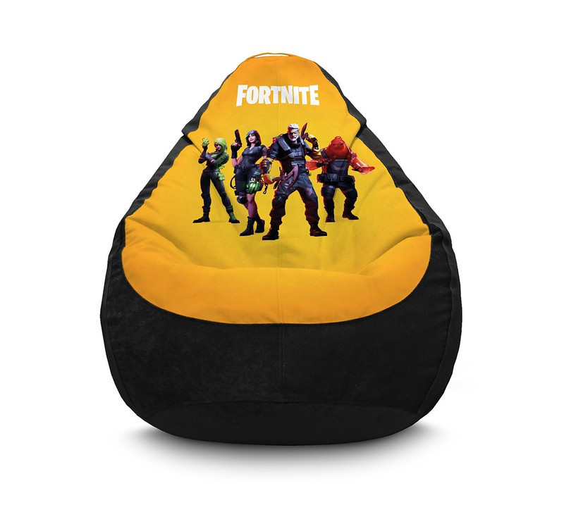 

Кресло мешок iPuff "Fortnite. Deathstroke" Флок XXL (90х125 см) Черный