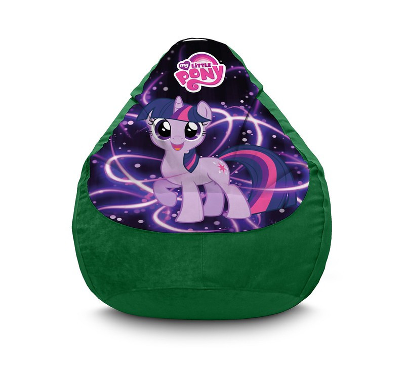 

Кресло мешок iPuff "My Little Pony. Happy Twilight Sparkle" Флок XL (80х110 см) Зелёный