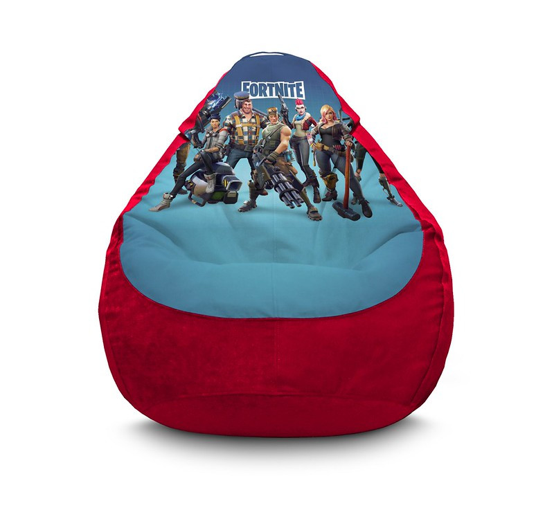 

Кресло мешок iPuff "Fortnite. Command" Флок XXL (90х125 см) Красный