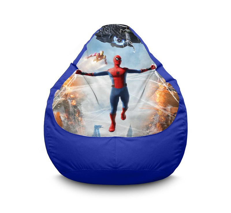 

Кресло мешок iPuff "Spider-Man.Ferry battle" Оксфорд XXL (90х125 см) Синий