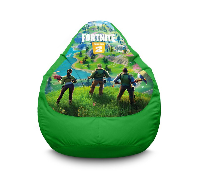

Кресло мешок iPuff "Fortnite. Team Green" Оксфорд XXL (90х125 см) Зеленый