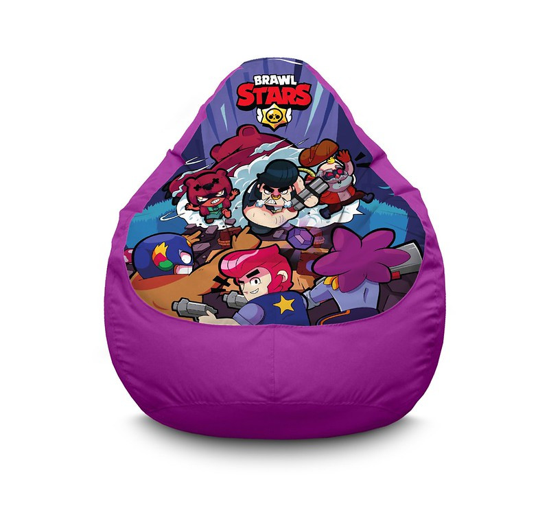 

Кресло мешок iPuff "Brawl Stars. Epic battle Violet" Оксфорд XXL (90х125 см) Фиолетовый