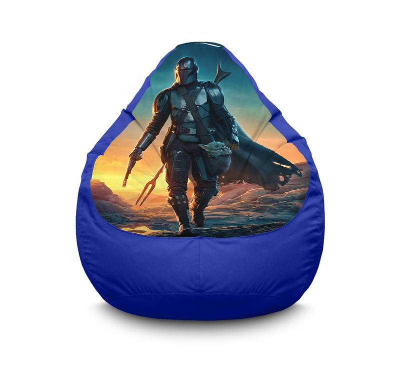 

Кресло мешок iPuff "The Mandalorian" Оксфорд XL (80х110 см) Синий