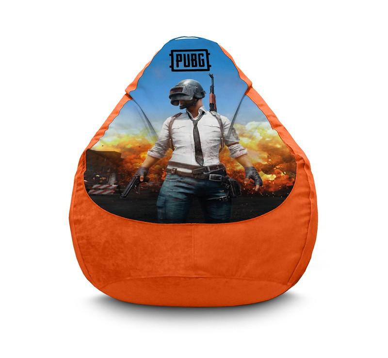 

Кресло мешок iPuff "PUBG. Hero" Флок XL (80x110 см) Оранжевый