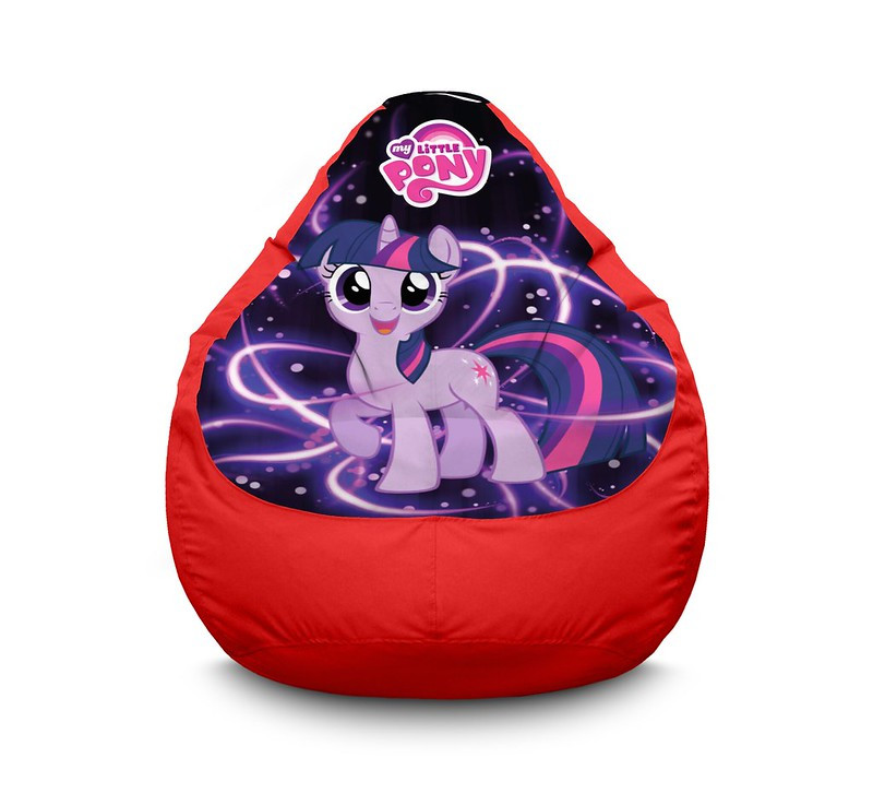 

Кресло мешок iPuff "My Little Pony. Happy Twilight Sparkle" Оксфорд XXL (90х125 см) Красный