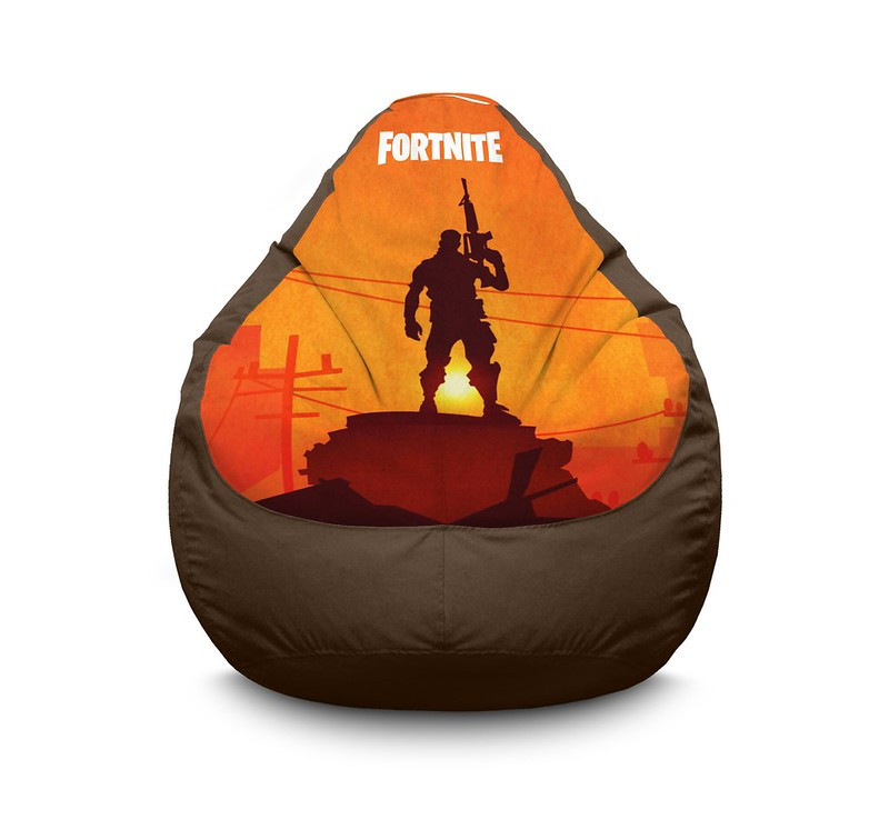 

Кресло мешок iPuff "Fortnite. Silhouette" Оксфорд XXL (90х125 см) Коричневый