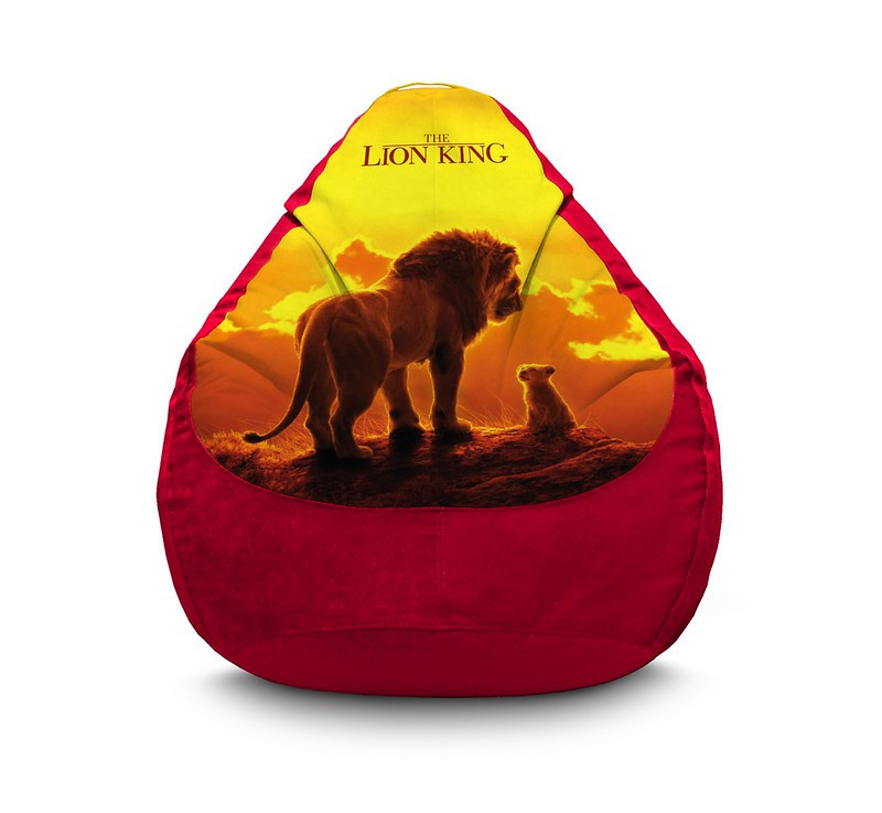 

Кресло мешок iPuff "Lion King. Movie" Флок L (70x100 см) Бордовый