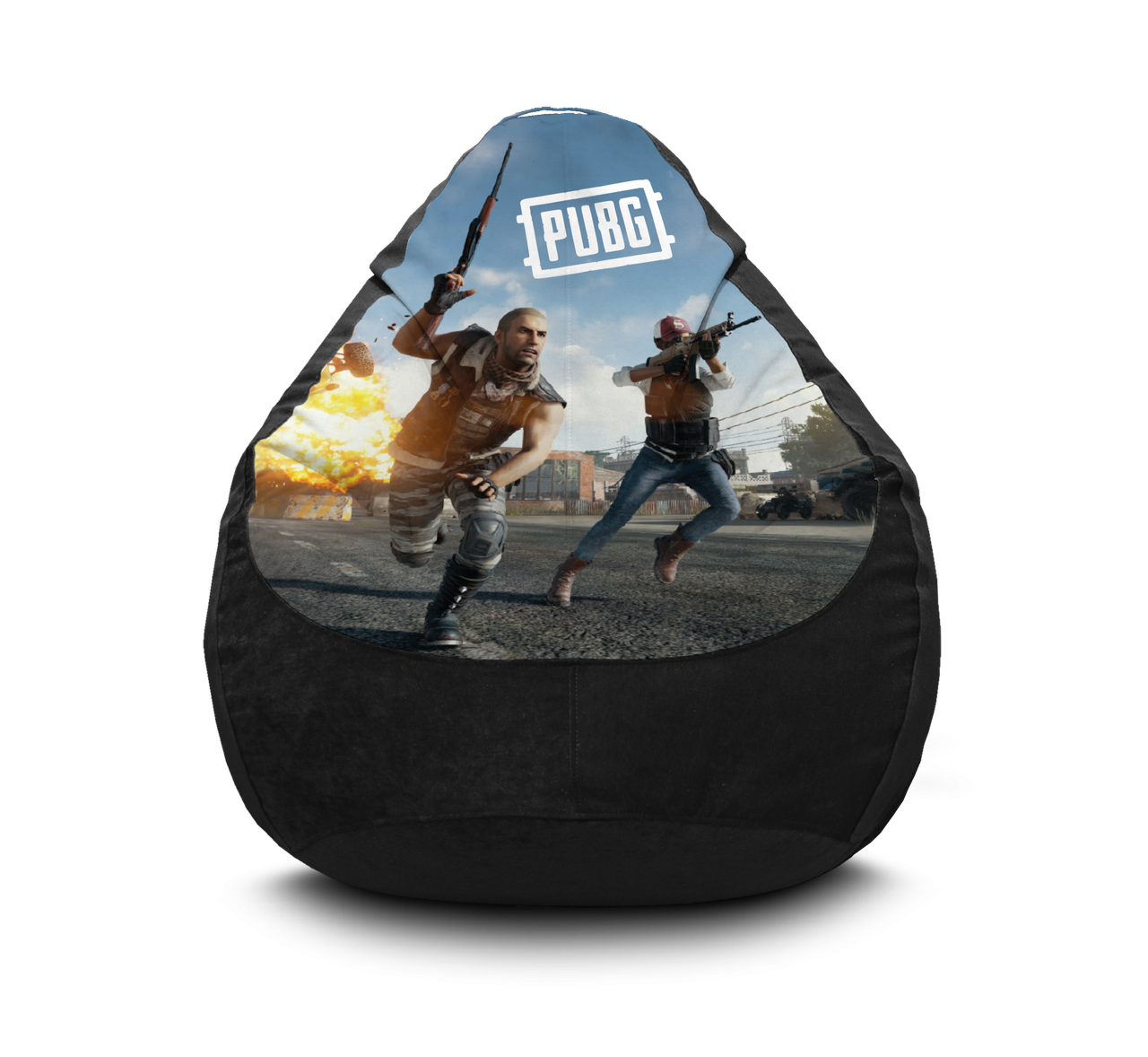 

Кресло мешок iPuff "PUBG. Chase" Флок XXXL (100х135 см) Черный