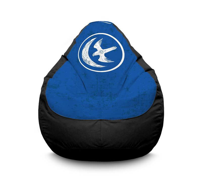

Кресло мешок iPuff "Game of Thrones. House arryn" Оксфорд XXXL (100х135 см) Черный