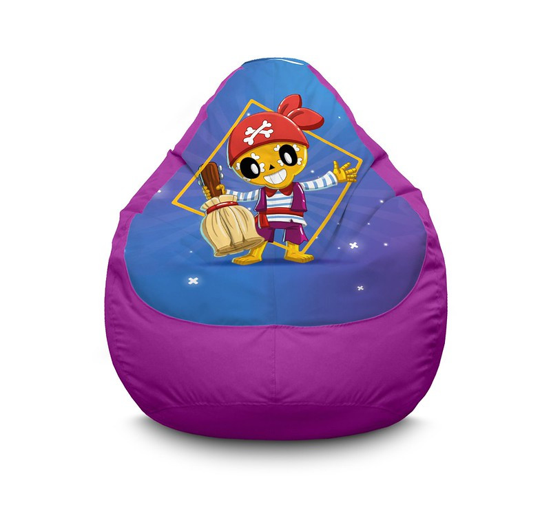 

Кресло мешок iPuff "Brawl Stars. Pirate Poco" Оксфорд XXXL (100х135 см) Фиолетовый