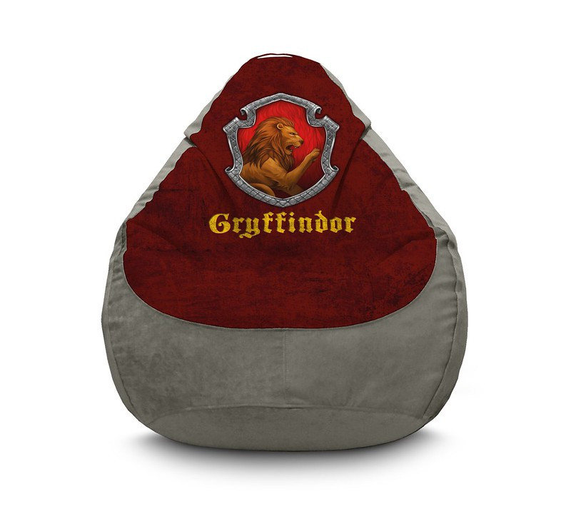 

Кресло мешок iPuff "Harry Potter. Gryffindor" Флок XL (80x110 см) Серый