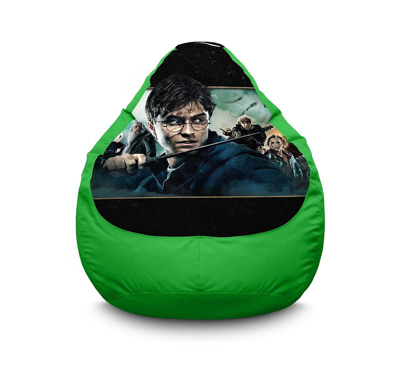 

Кресло мешок iPuff "Harry Potter and friends" Оксфорд XXL (90х125 см) Зелёный