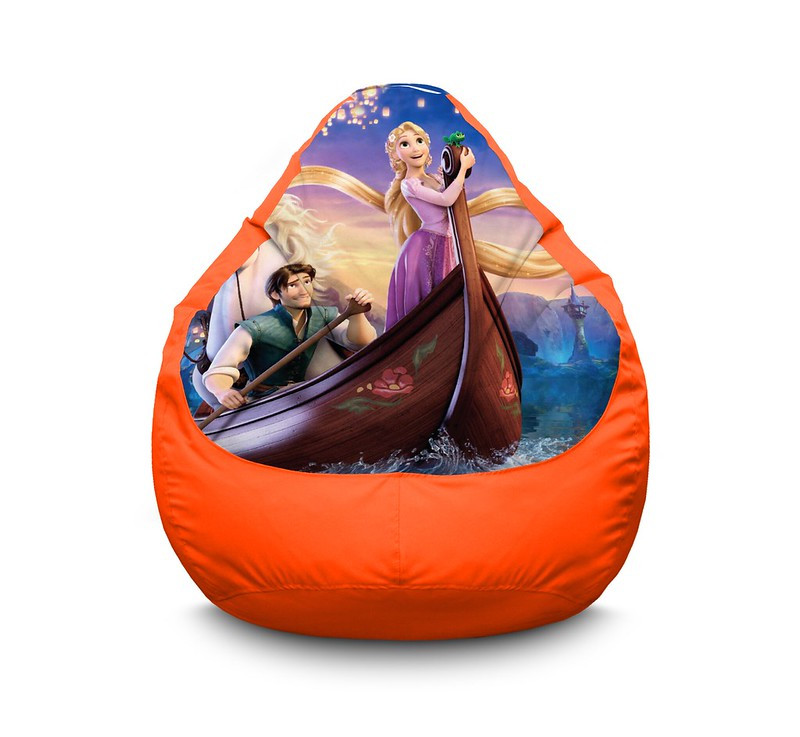 

Кресло мешок iPuff "Rapunzel and boat" Оксфорд XXXL (100х135 см) Оранжевый