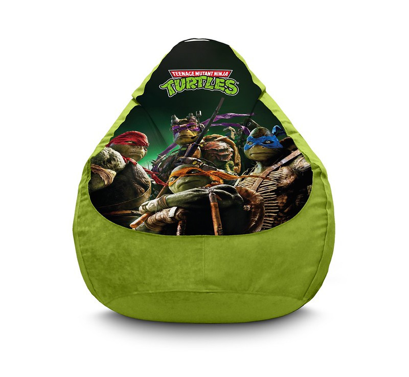 

Кресло мешок iPuff "Ninja Turtles. Modern" Флок XL (80х110 см) Оливковый