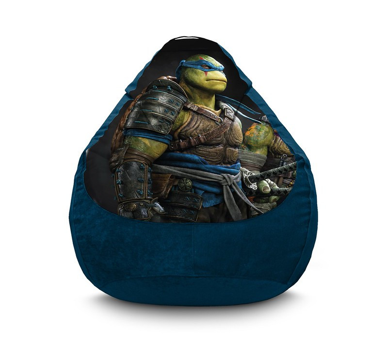 

Кресло мешок iPuff "Ninja Turtles. Leonardo" Флок XXL (90х125 см) Синий