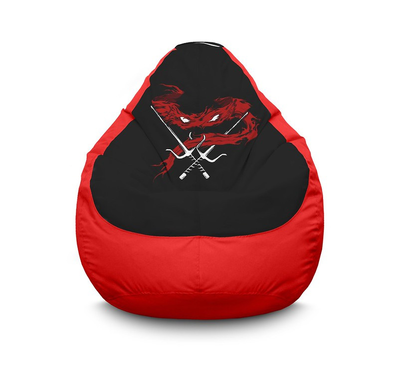 

Кресло мешок iPuff "Ninja Turtles. Logo" Оксфорд XXXL (100х135 см) Красный