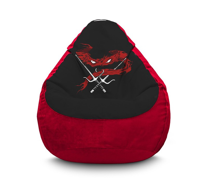 

Кресло мешок iPuff "Ninja Turtles. Logo" Флок XXXL (100х135 см) Красный