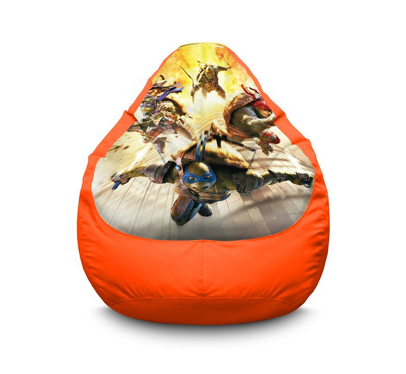

Кресло мешок iPuff "Ninja Turtles. Explosion" Оксфорд XL (80х110 см) Оранжевый